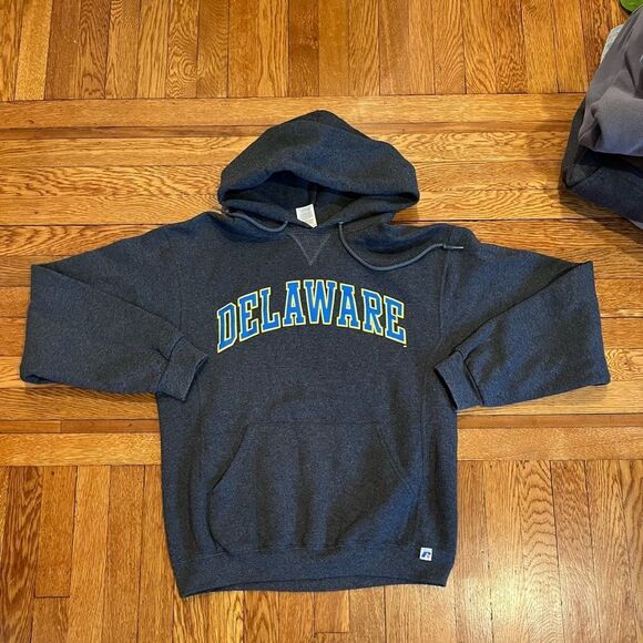 Y2K Russell athletic Delaware‎ hoodie - Picture 1 of 5